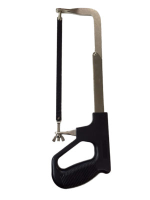 10″ Hacksaw. Includes Three (3) Blades.