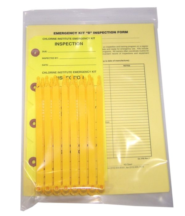 Emergency Kit B Kit Box Inspection Seals, Tags and Sheets