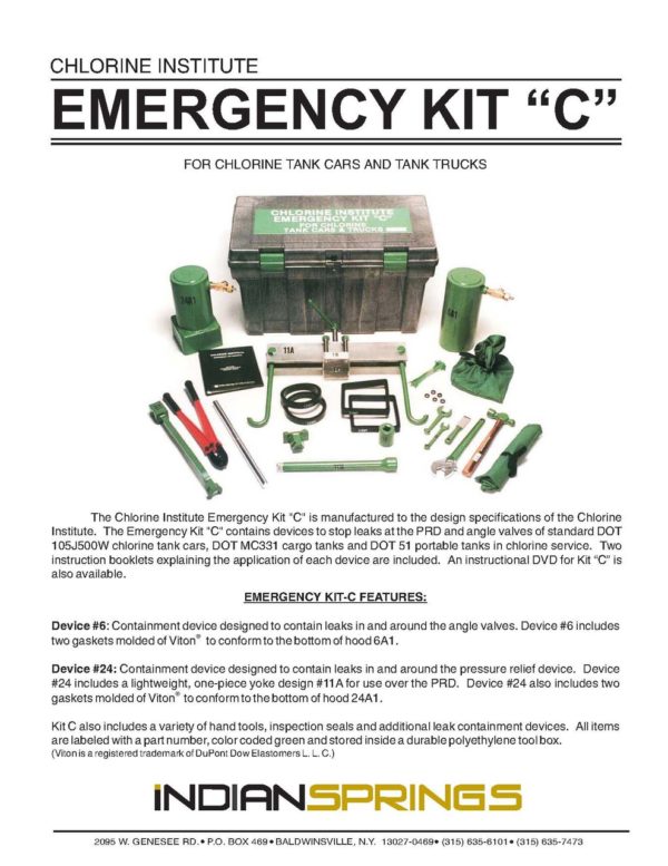 Chlorine Institute Emergency Kit C Literature