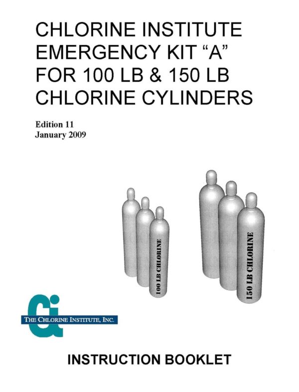 Chlorine Institute Emergency Kit A Chlorine Cylinders Instruction Booklet