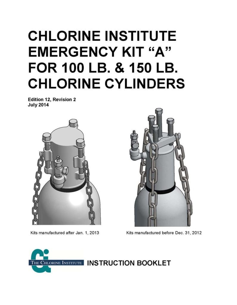 Chlorine Institute Emergency Kit A Inspection Sheet Indian Springs