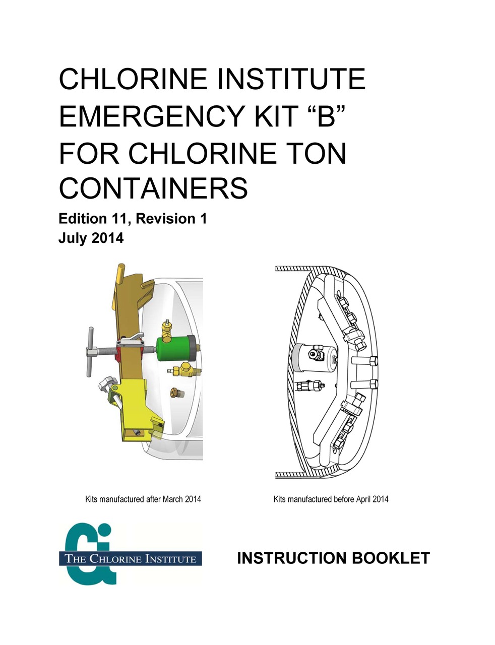 Chlorine Institute Emergency Kit B Instruction Booklet Indian Springs
