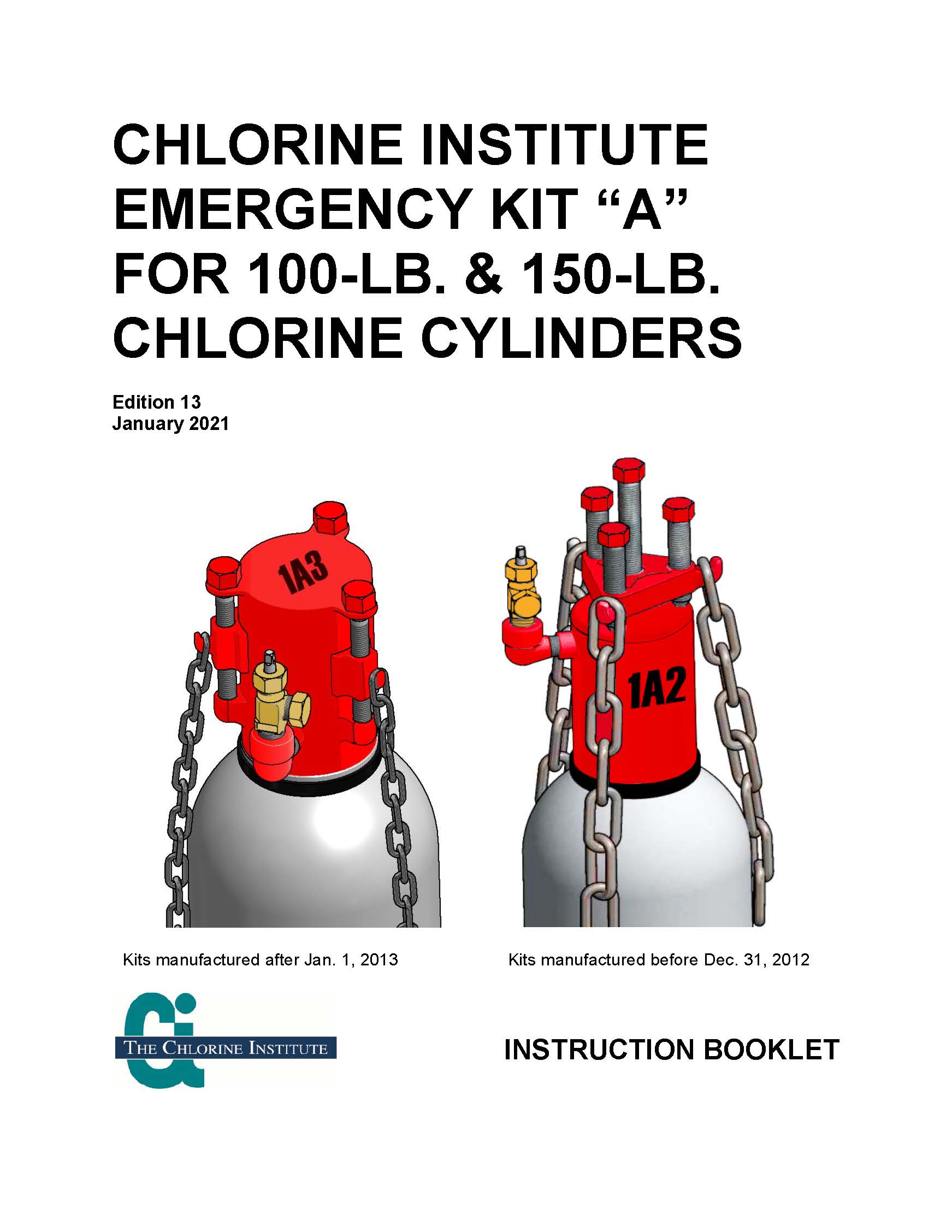 Chlorine Institute Emergency Kit A Instruction Booklet Indian Springs