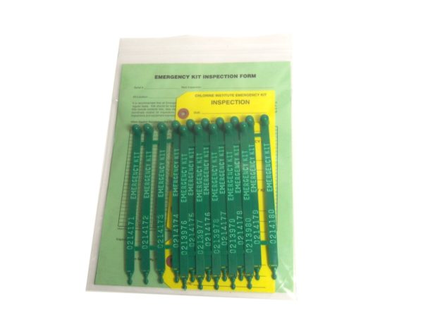 C-7 Emergency Kit Box Seals, Tags and Inspection Sheets, 15 pces/each per package.