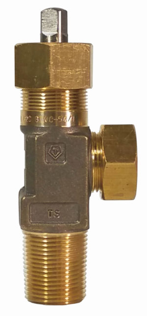 Chlorine ton container valve (no fusible plug), Tekno Brand.